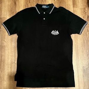 Polo Ralph Lauren Medium Men's Short Sleeve Shirt Cruiser Team Division Black